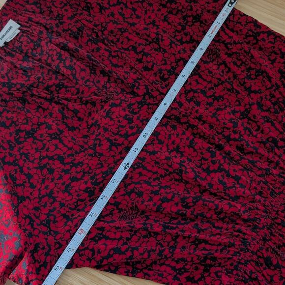 Zadig & Voltaire Rinka Red/Black Floral Print Long Sleeve Mini Dress, size S - Picture 6 of 8